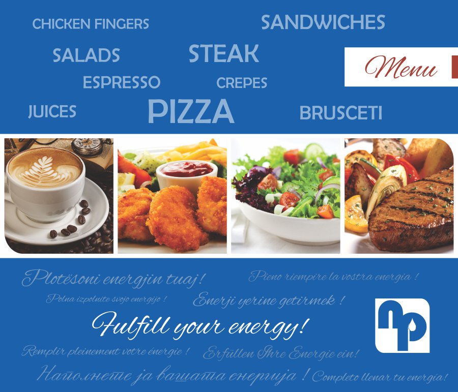Menu page