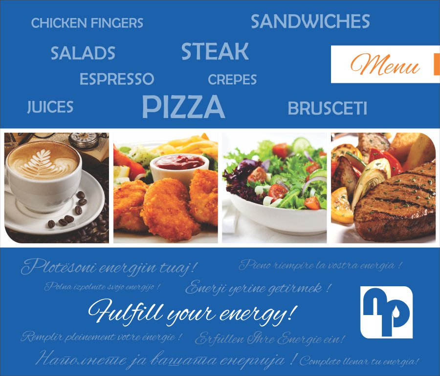 Menu page